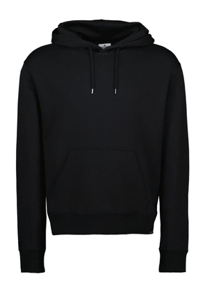 Courrèges embroidered-logo hoodie - Black