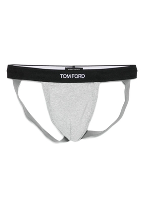TOM FORD logo jockstrap - Grey