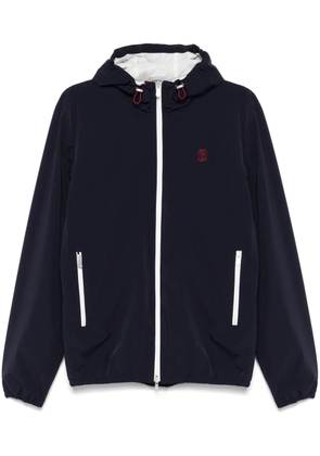 Brunello Cucinelli hooded jacket - Blue