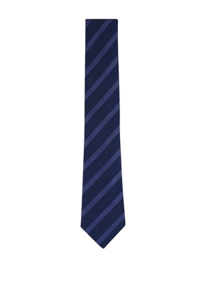 Brunello Cucinelli striped silk tie - Blue
