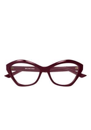 Balenciaga Eyewear geometric glasses - Red