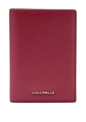 Coccinelle logo-detail passport holder - Red