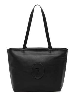 Trussardi Society leather tote bag - Black