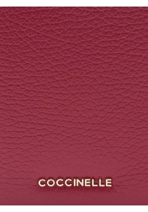 Coccinelle logo-detail passport holder - Red