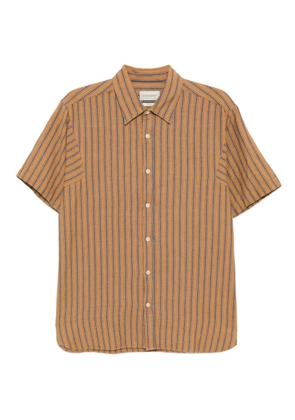 Oliver Spencer Gassison striped shirt - Orange