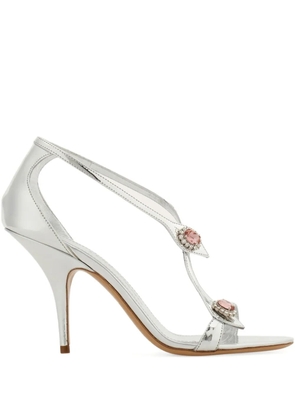 Ferragamo 90mm crystal-embellished sandals - Silver
