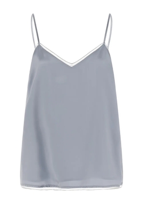Fabiana Filippi V-neck lingerie top - Grey