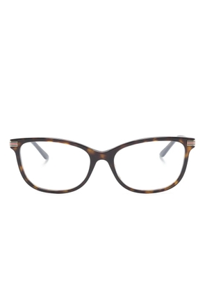 Gucci Eyewear tortoiseshell-effect cat-eye glasses - Brown