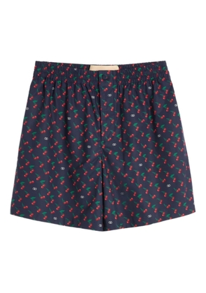 Valentino Garavani cherry-print shorts - Blue
