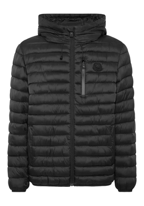 Plein Sport Bollo Tiger quilted hooded jacket - Black