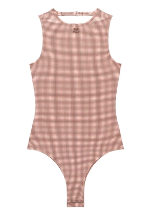 Courrèges Buckle checked body - Brown