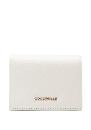 Coccinelle metallic-logo wallet - White