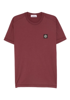 Stone Island logo-patch T-shirt - Red