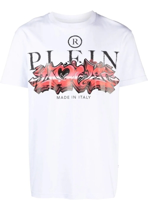 Philipp Plein logo-print cotton T-shirt - White