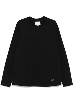 Jil Sander logo-plaque T-shirt - Blue