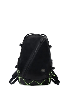 Porter-Yoshida & Co. Things diagonal-zip cross-strap backpack - Black