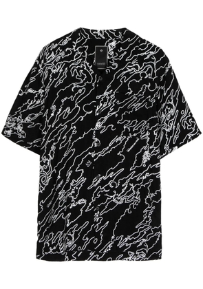 Maharishi Maha Basquiat abstract-print shirt - Black