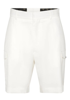 Billionaire wool cargo shorts - White