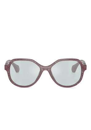 Alain Mikli pointillé geometric sunglasses - Red