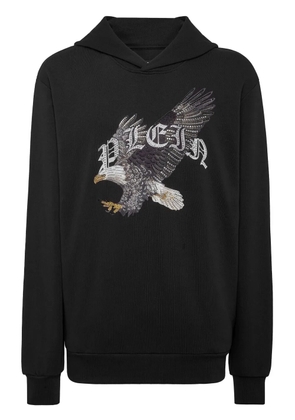 Philipp Plein eagle-print hoodie - Black