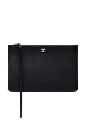 Courrèges AC leather pouch - Black