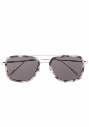 Billionaire tortoiseshell pilot-frame sunglasses - Silver