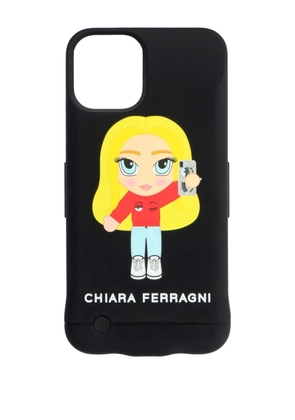 Chiara Ferragni mascotte iPhone 11 Pro battery case - Black