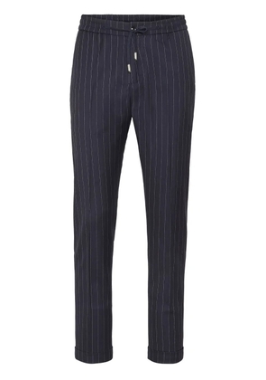 Billionaire pinstriped wool trousers - Blue