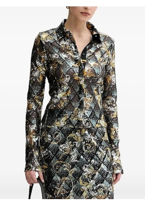 Versace Jeans Couture sequin-embellished blouse - Black