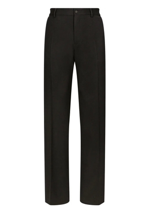 Dolce & Gabbana straight-leg wool trousers - Black