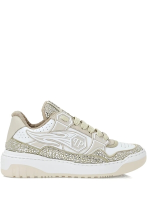 Philipp Plein Strass Hexagon sneakers - Neutrals
