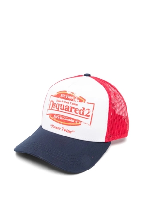 DSQUARED2 logo-print cap - Blue