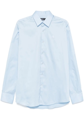 Karl Lagerfeld logo-embroidered shirt - Blue