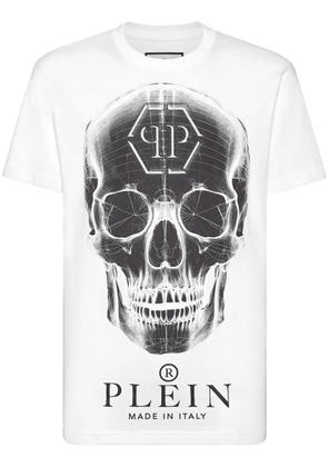 Philipp Plein SS Skull-print T-shirt - White