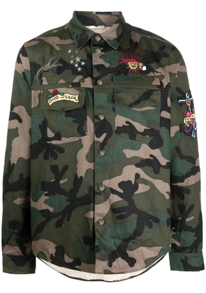 Valentino Garavani camouflage-print shirt - Green