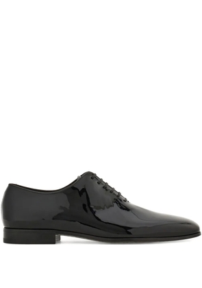 Ferragamo patent Oxford shoes - Black