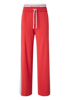 PINKO logo-waistband track pants - Red