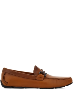 Ferragamo leather loafers - Neutrals