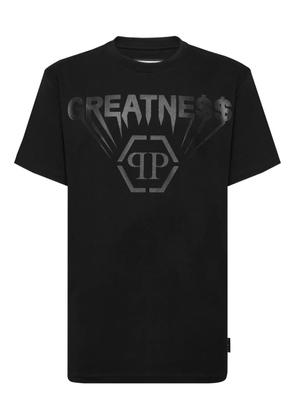 Philipp Plein greatness logo-print T-shirt - Black