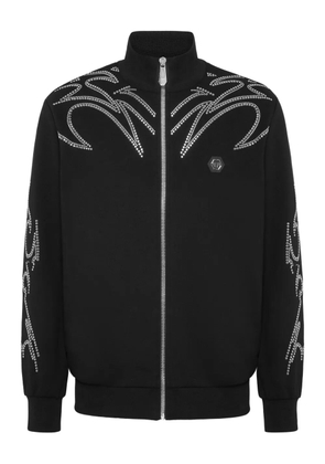 Philipp Plein stud-embellished track jacket - Black