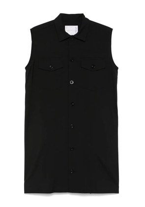sacai sleeveless mini dress - Black