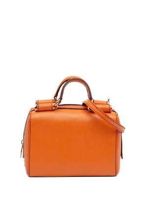 Dolce & Gabbana Pre-Owned 2000-2025 Mini Grained Calfskin Sicily satchel - Orange