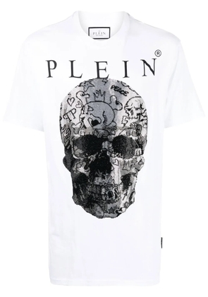 Philipp Plein skull-print short-sleeve T-shirt - White