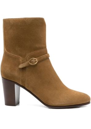 Valentino Garavani 75mm leather ankle boots - Neutrals