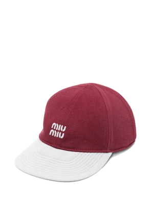 Miu Miu Drill baseball cap - Red