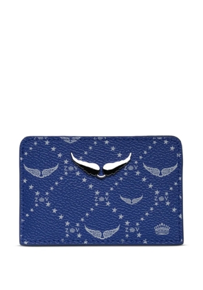 Zadig&Voltaire monogram-print cardholder - Blue