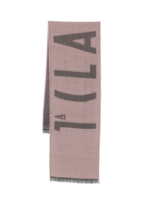 ALVIERO MARTINI 1° CLASSE frayed-edge scarf - Pink