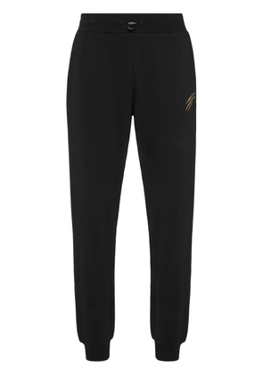Plein Sport Label Loose track pants - Black