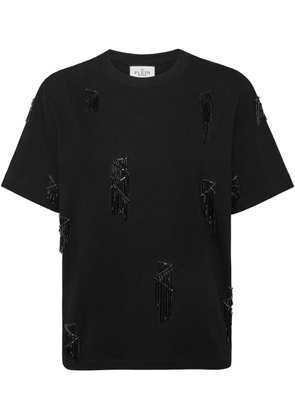 Philipp Plein fringed t-shirt - Black