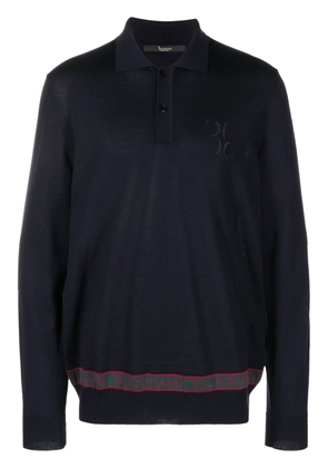 Billionaire logo-embroidered polo shirt - Blue